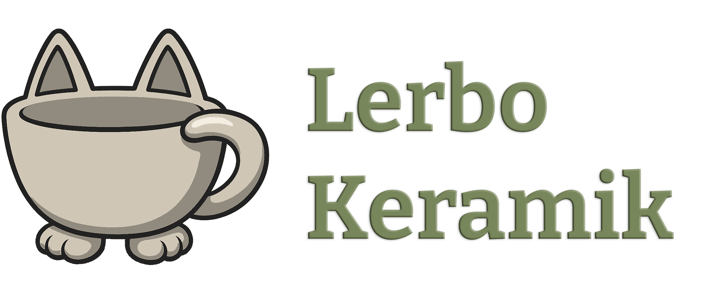 Lerbo Keramiks Logotyp med text, 2 rader